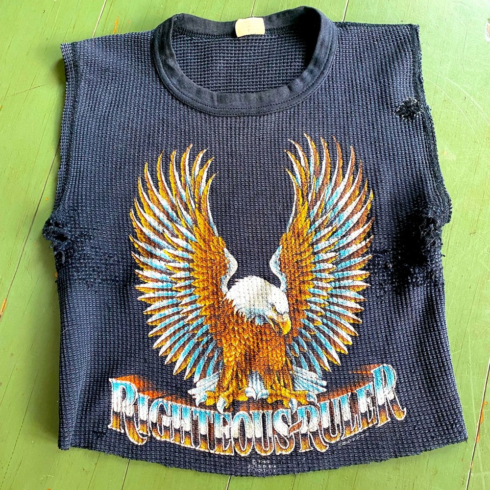 Vintage muscle Thermal Biker tee